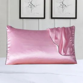 2-Pack 100% Silk Pillow Cover With Trim