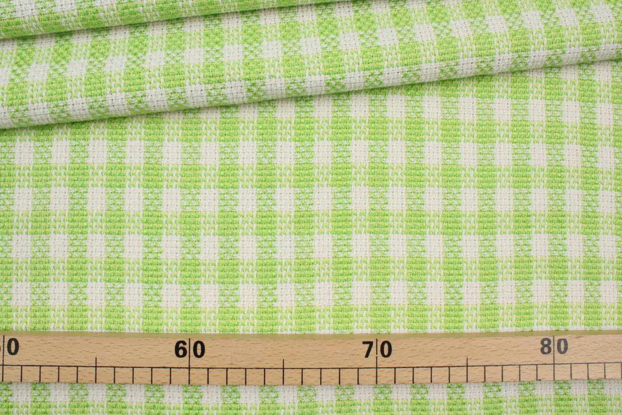 20 Mts Roll - Certified Recycled Tweed (Green Checks) - OFFER: 5€/Mt