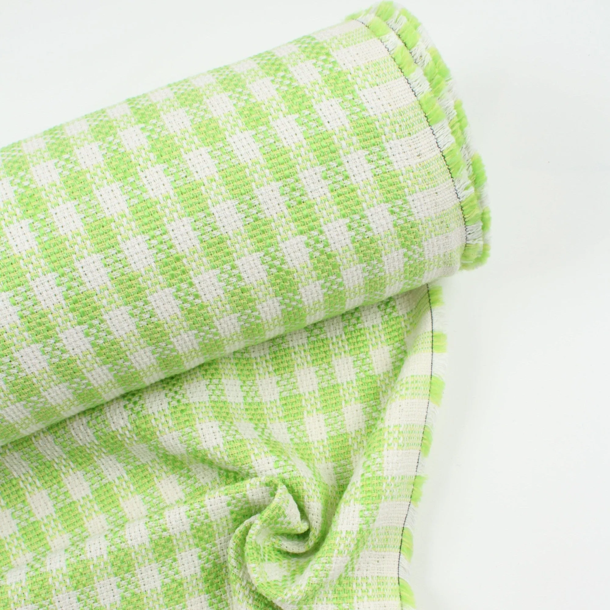 20 Mts Roll - Certified Recycled Tweed (Green Checks) - OFFER: 5€/Mt