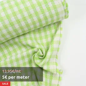 20 Mts Roll - Certified Recycled Tweed (Green Checks) - OFFER: 5€/Mt