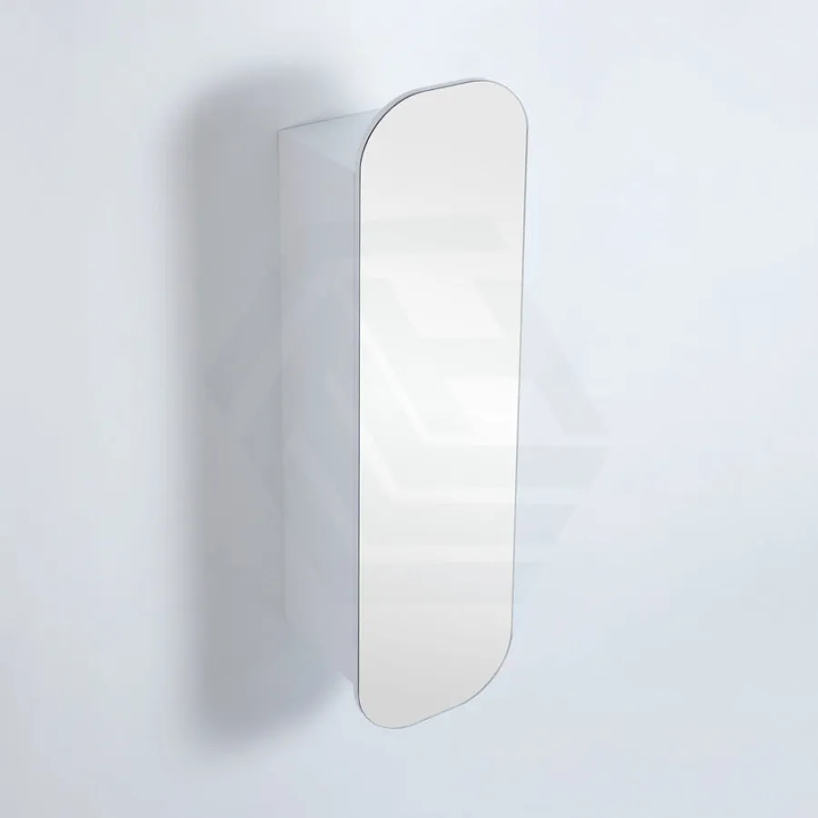 400x1500mm Wall Hung PVC Shaving Cabinet Matt White Finish Pencil Mirror for Bathroom