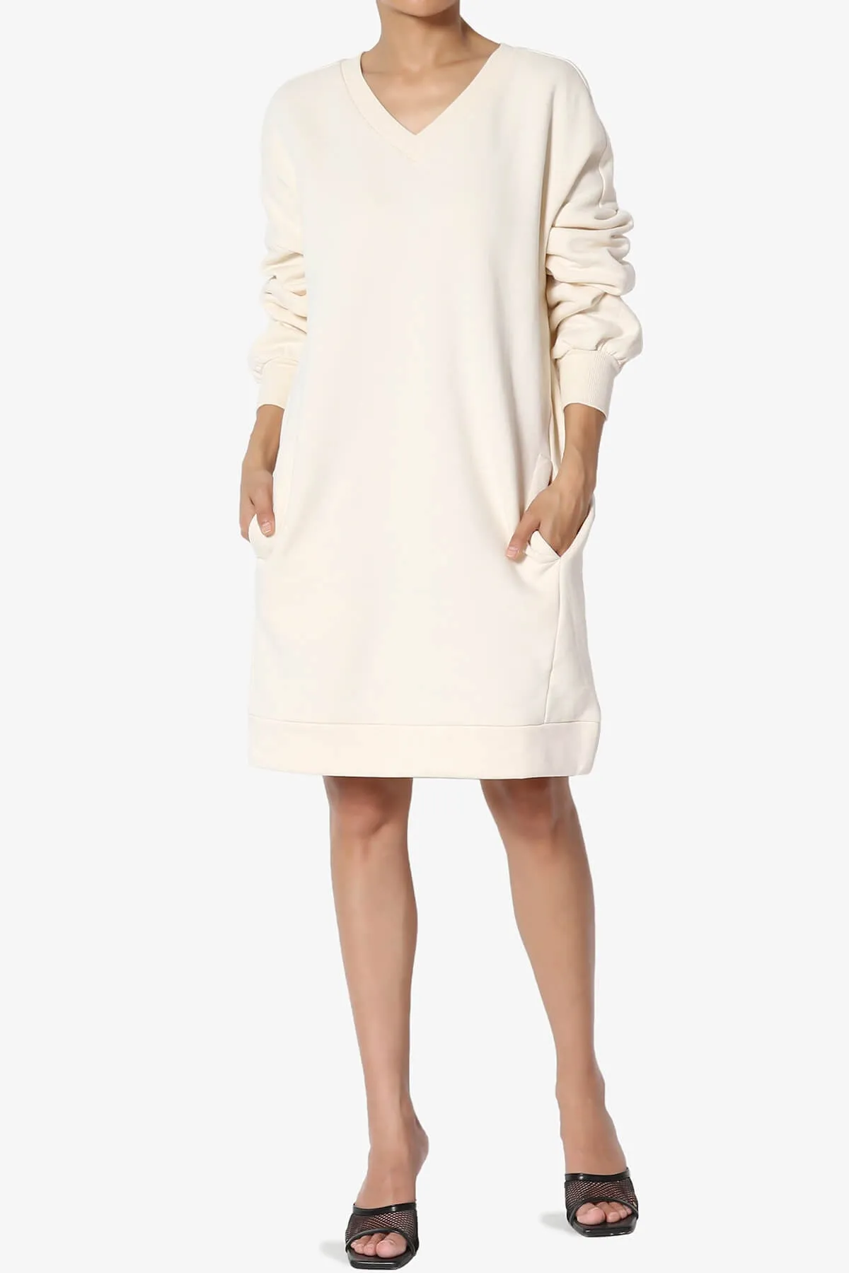 Accie V-Neck Tunic Sweatshirt PLUS