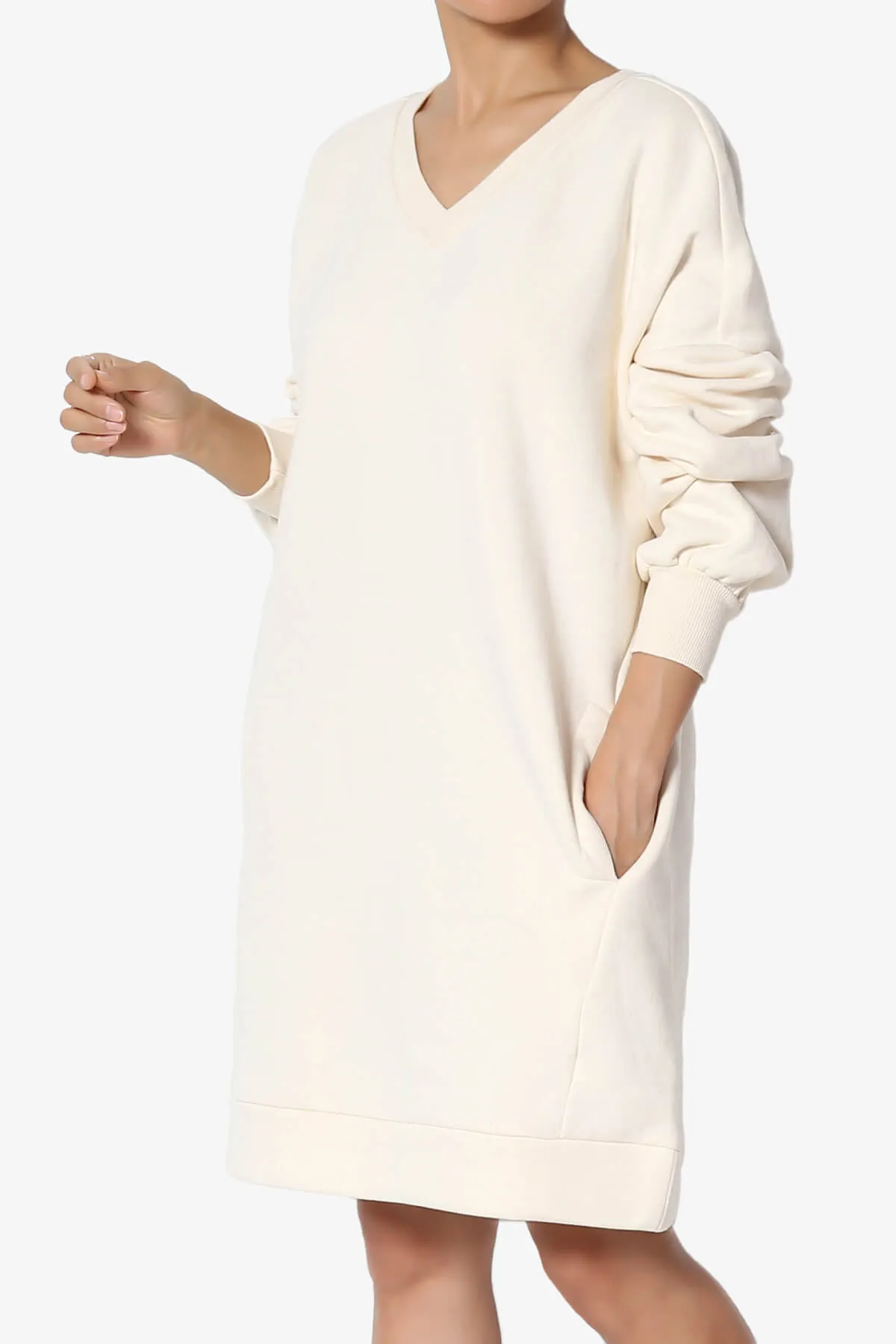 Accie V-Neck Tunic Sweatshirt PLUS