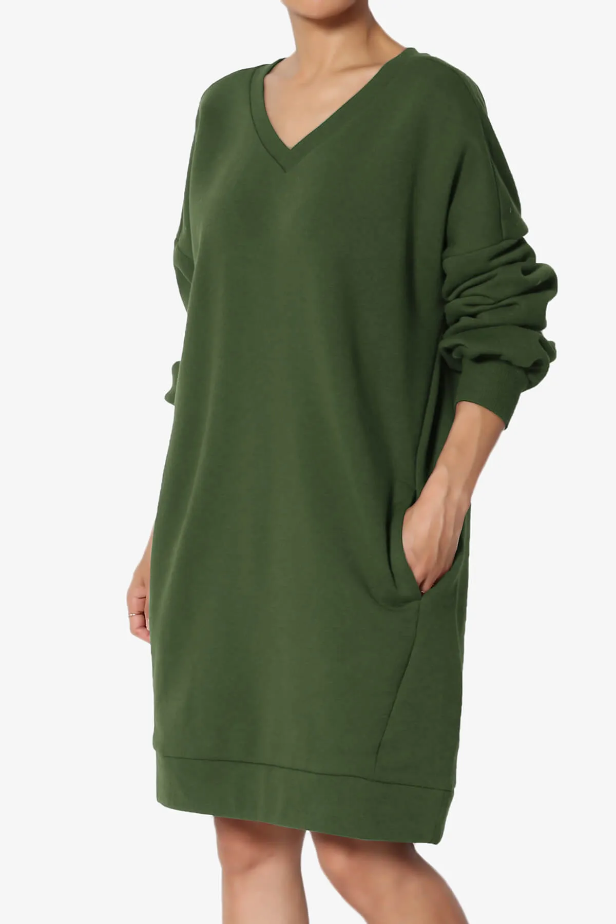 Accie V-Neck Tunic Sweatshirt PLUS