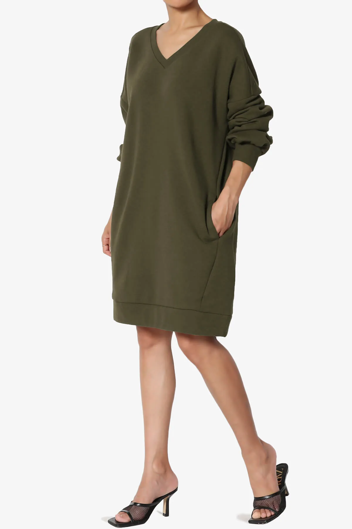 Accie V-Neck Tunic Sweatshirt PLUS