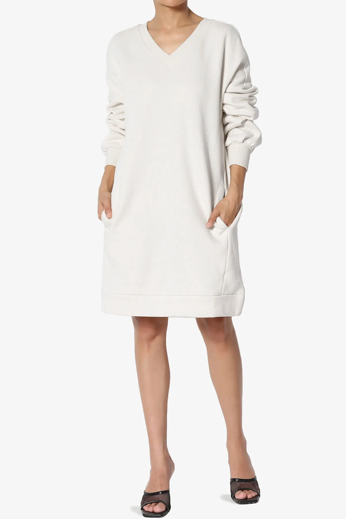 Accie V-Neck Tunic Sweatshirt PLUS