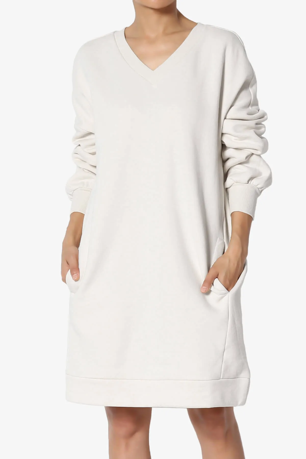 Accie V-Neck Tunic Sweatshirt PLUS