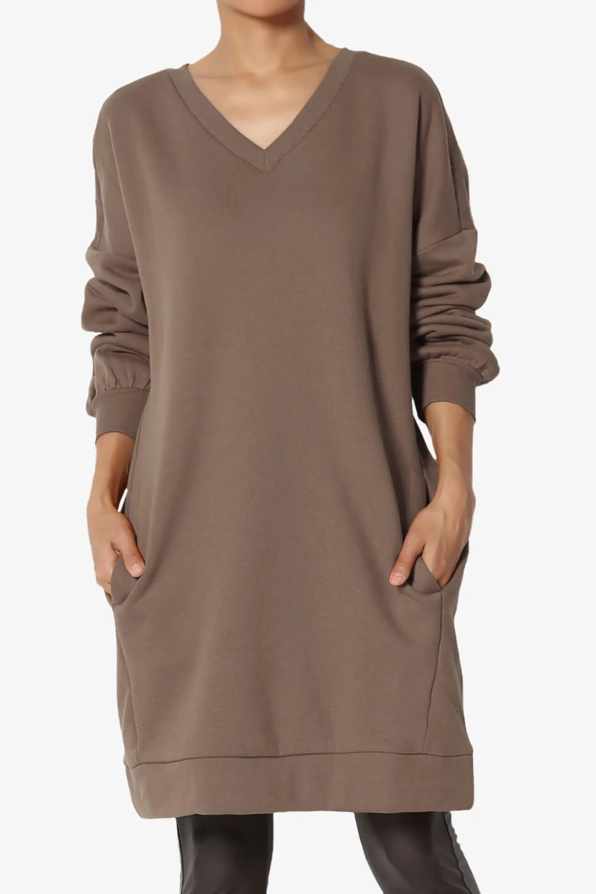 Accie V-Neck Tunic Sweatshirt PLUS