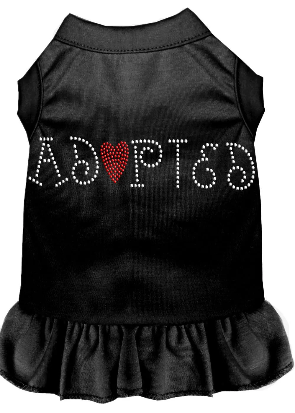 Adopted Rhinestone Dress Black Xl (16)