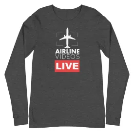 AIRLINE VIDEOS LIVE Unisex Long Sleeve Tee