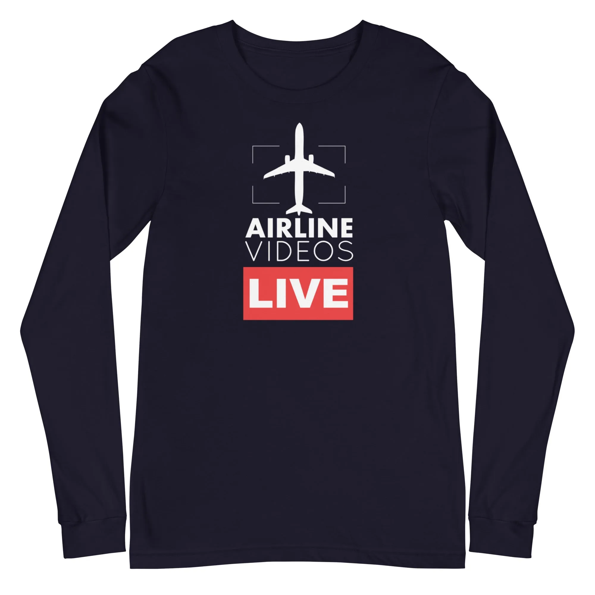 AIRLINE VIDEOS LIVE Unisex Long Sleeve Tee