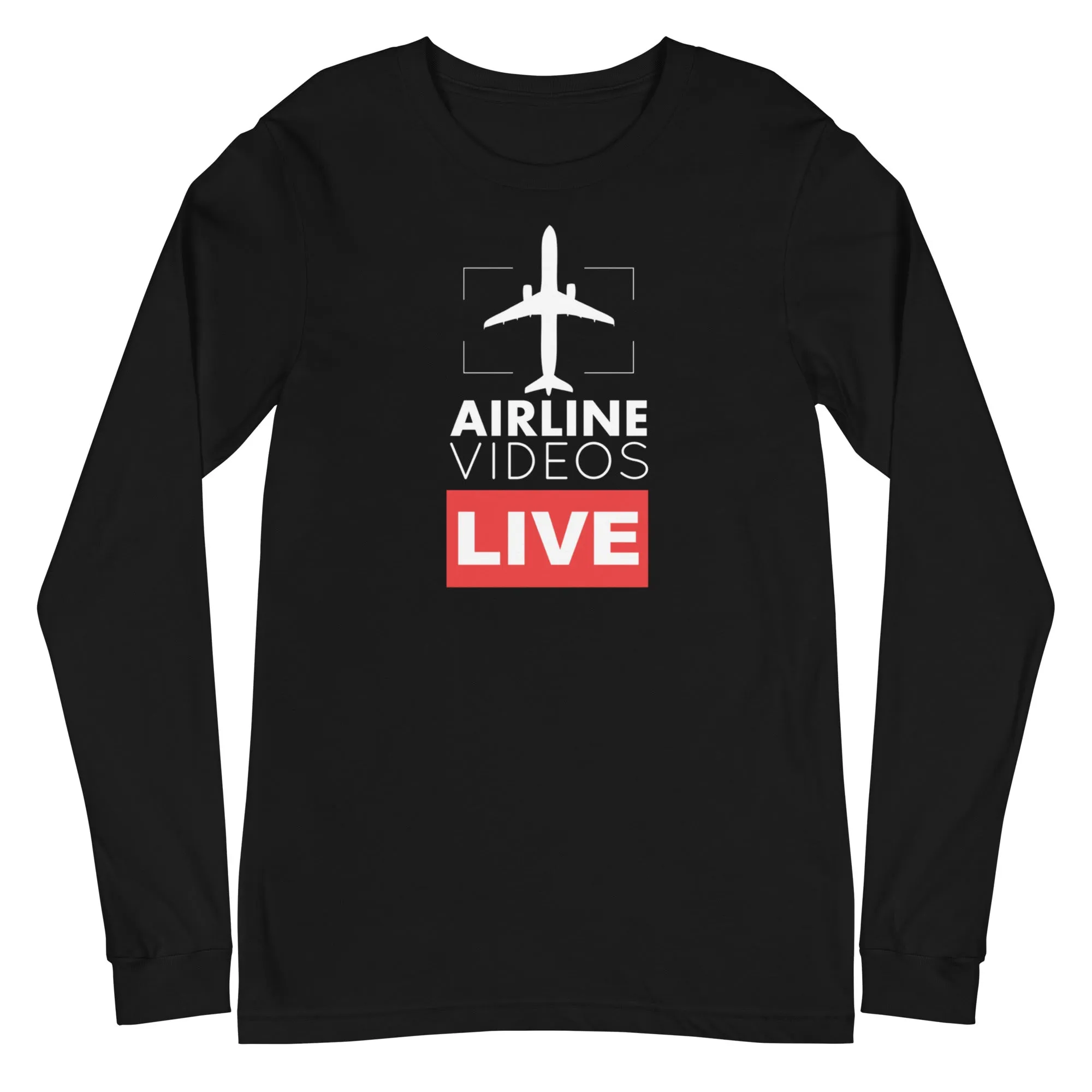 AIRLINE VIDEOS LIVE Unisex Long Sleeve Tee