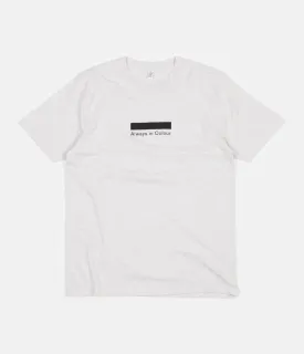 Always in Colour Logo T-Shirt - Melange White