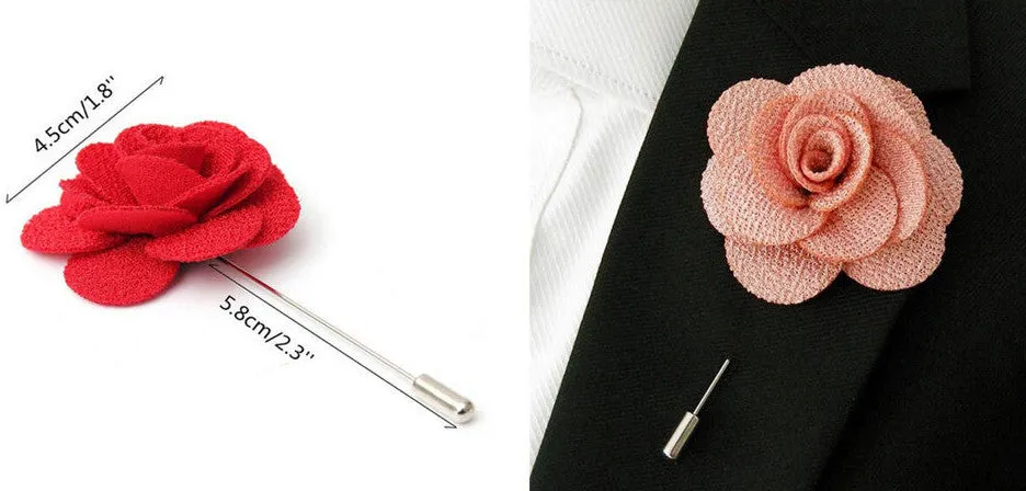 Amaranth Red Begonia Lapel Pin