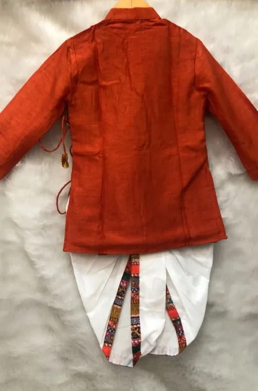 Angrakha Kurta with Dhoti