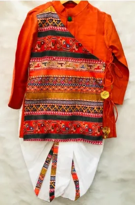 Angrakha Kurta with Dhoti