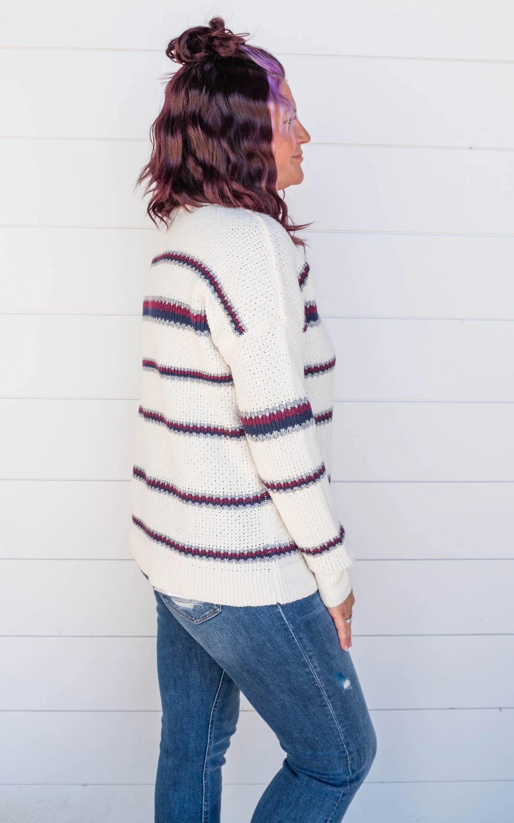 Autumn Day Striped Sweater - Final Sale