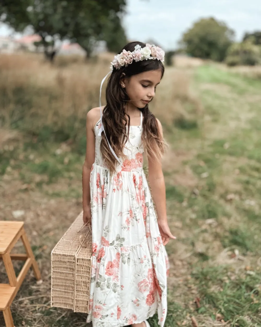 Ava Girls Floral Maxi Dress