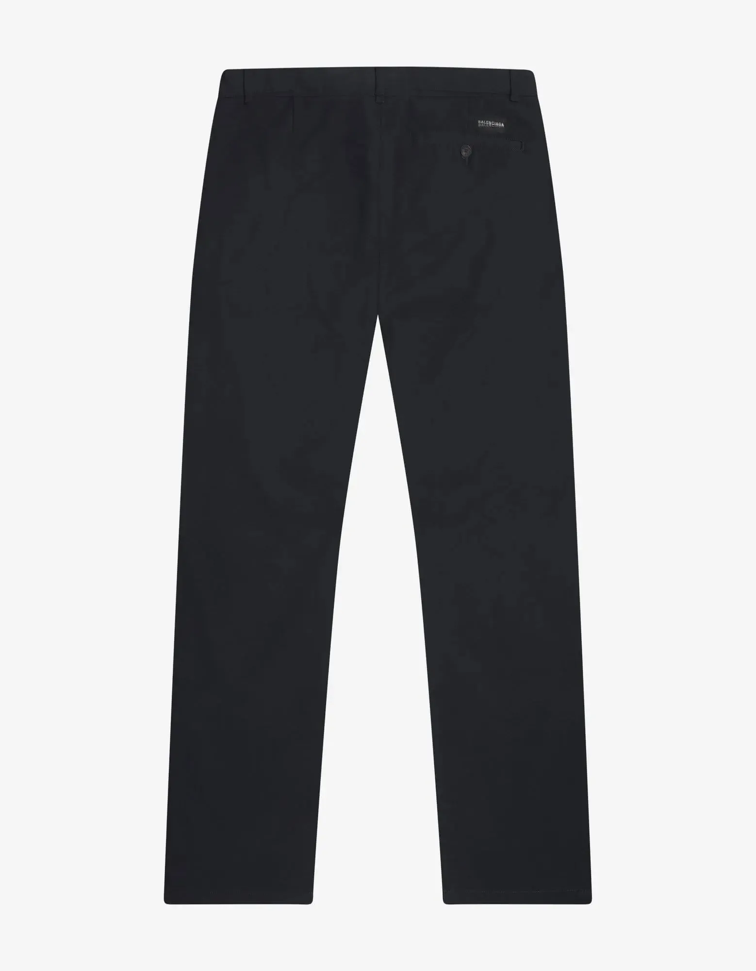 Balenciaga Navy Blue Wide Leg Chino Trousers