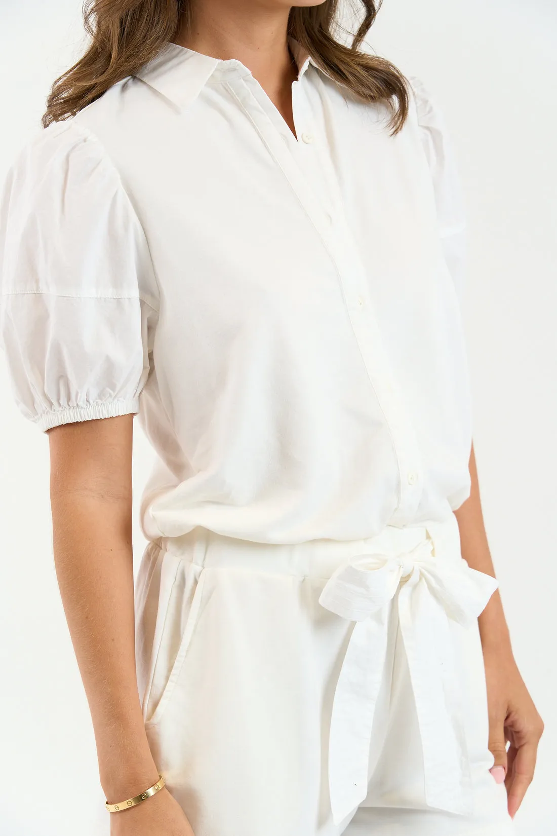 Barrett Romper ~ Coconut Milk