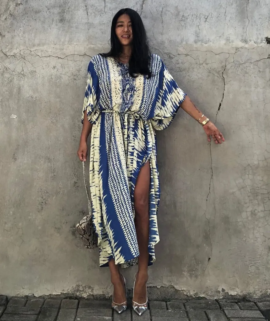 Beach Snake Pattern Dress