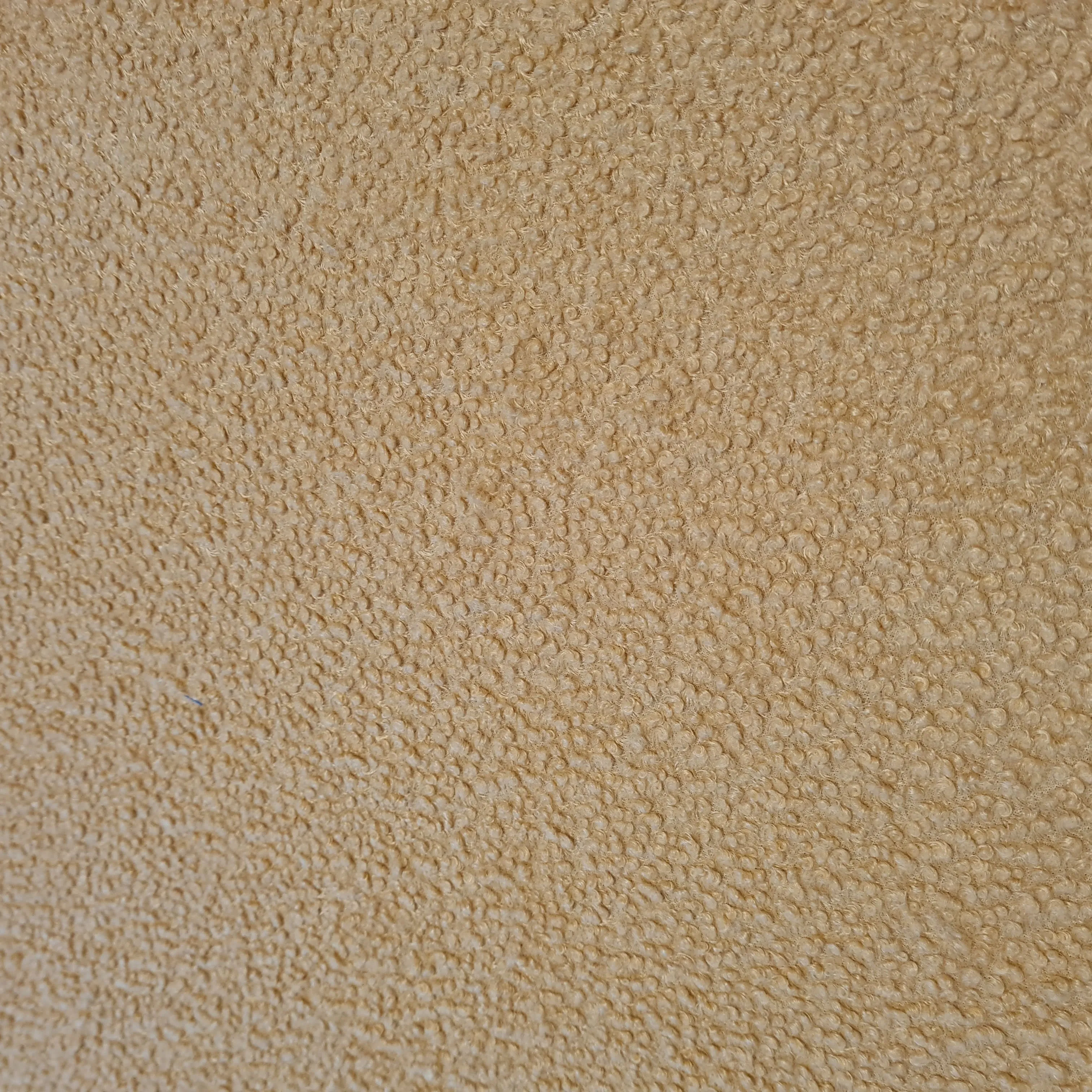 Beige Solid Boucle Fabric 17899