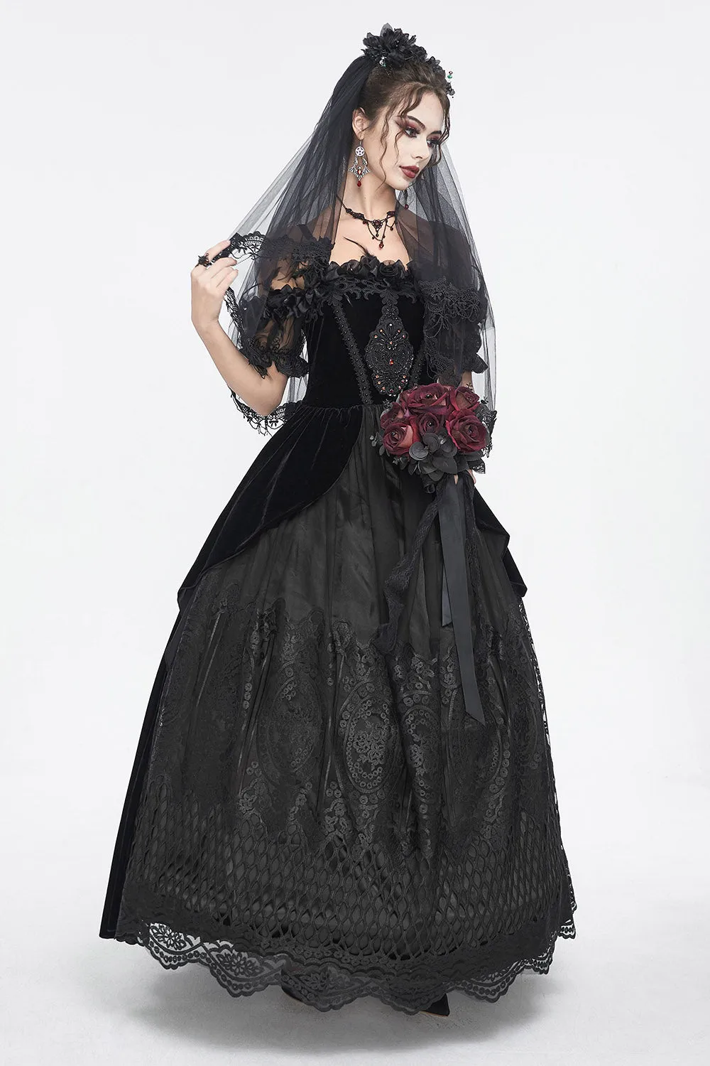 Black Manor Gothic Gown