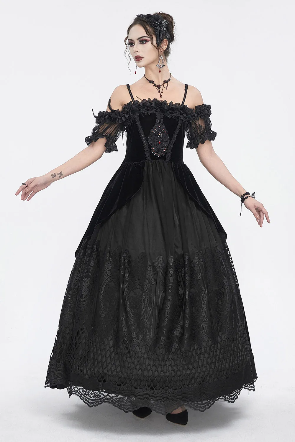 Black Manor Gothic Gown