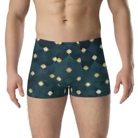 Blue boxer with Golden print for men