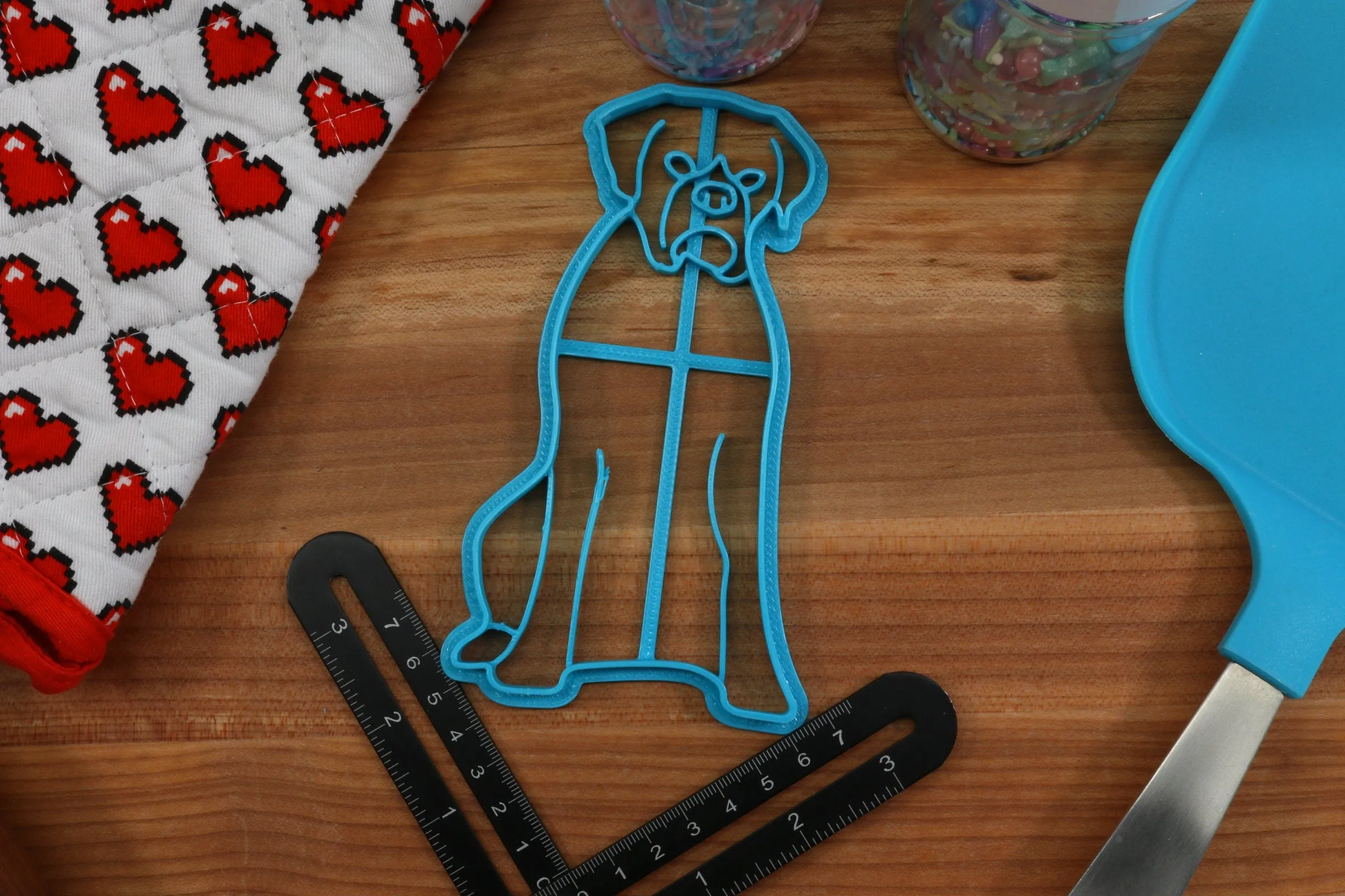 Boxer Cookie Cutters - Boxer Face, Boxer Outline, Boxer Stack, Boxer Sitting, Cute Boxer