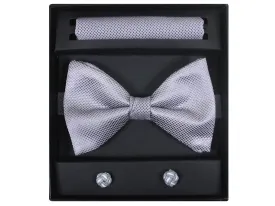 Boy's Bow Tie Box Set 21944 Silver