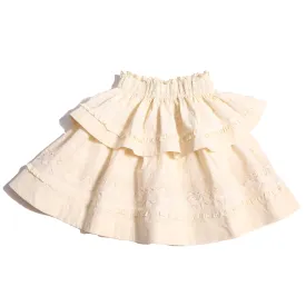 BRITTANY SMOCKED TIERED SKIRT