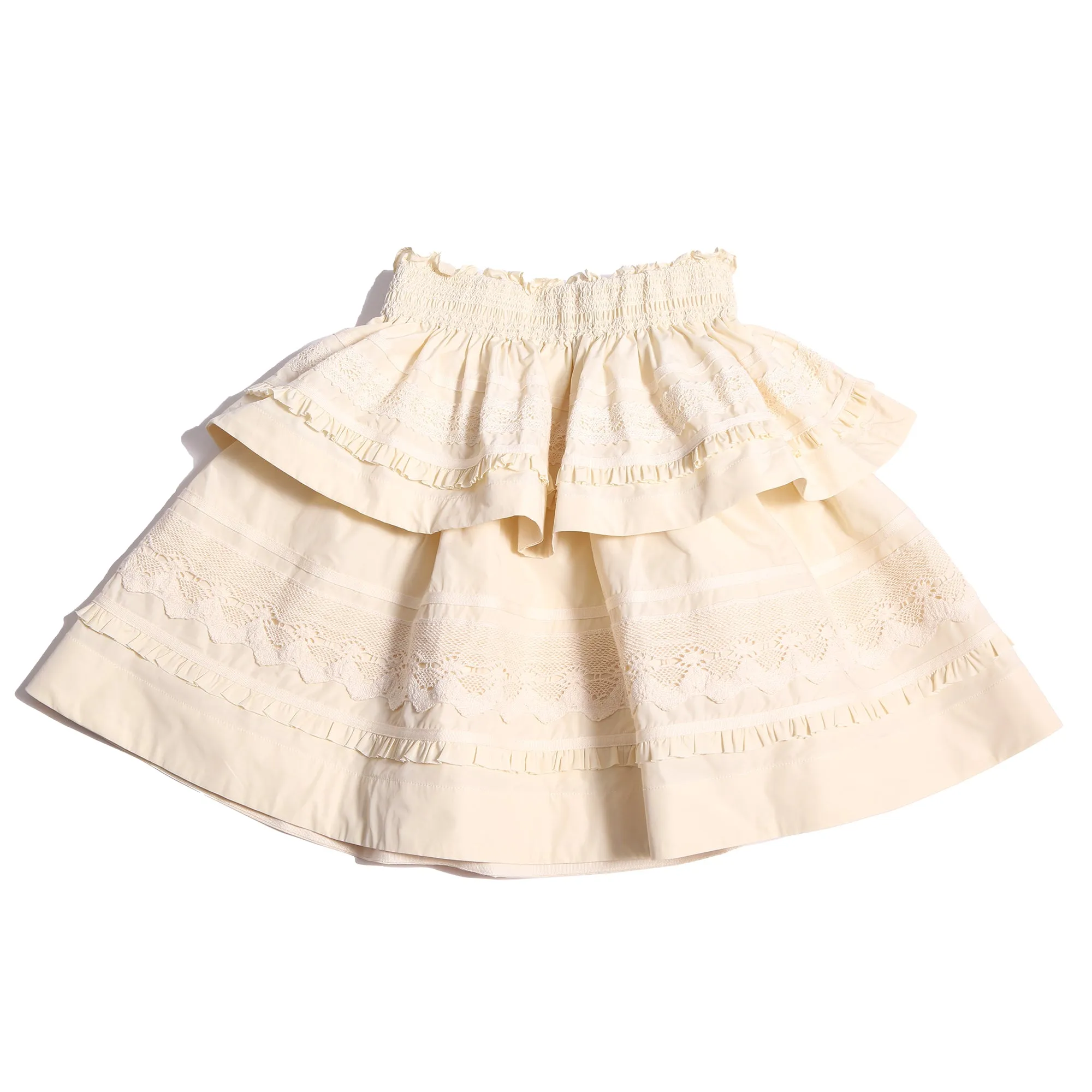 BRITTANY SMOCKED TIERED SKIRT