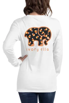 Candy Corn Unisex Long Sleeve T-Shirt