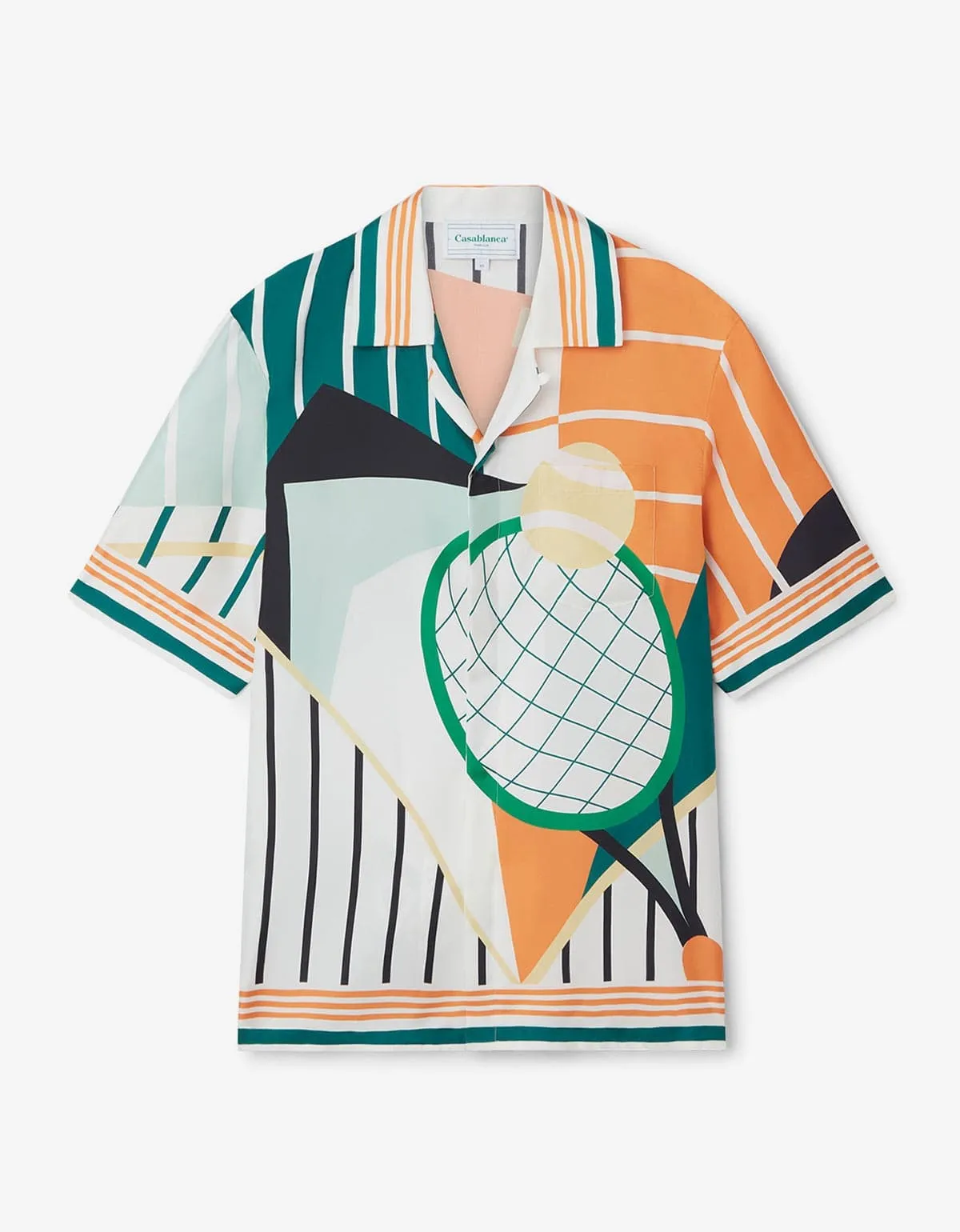 Casablanca Court Abstrait Silk Shirt