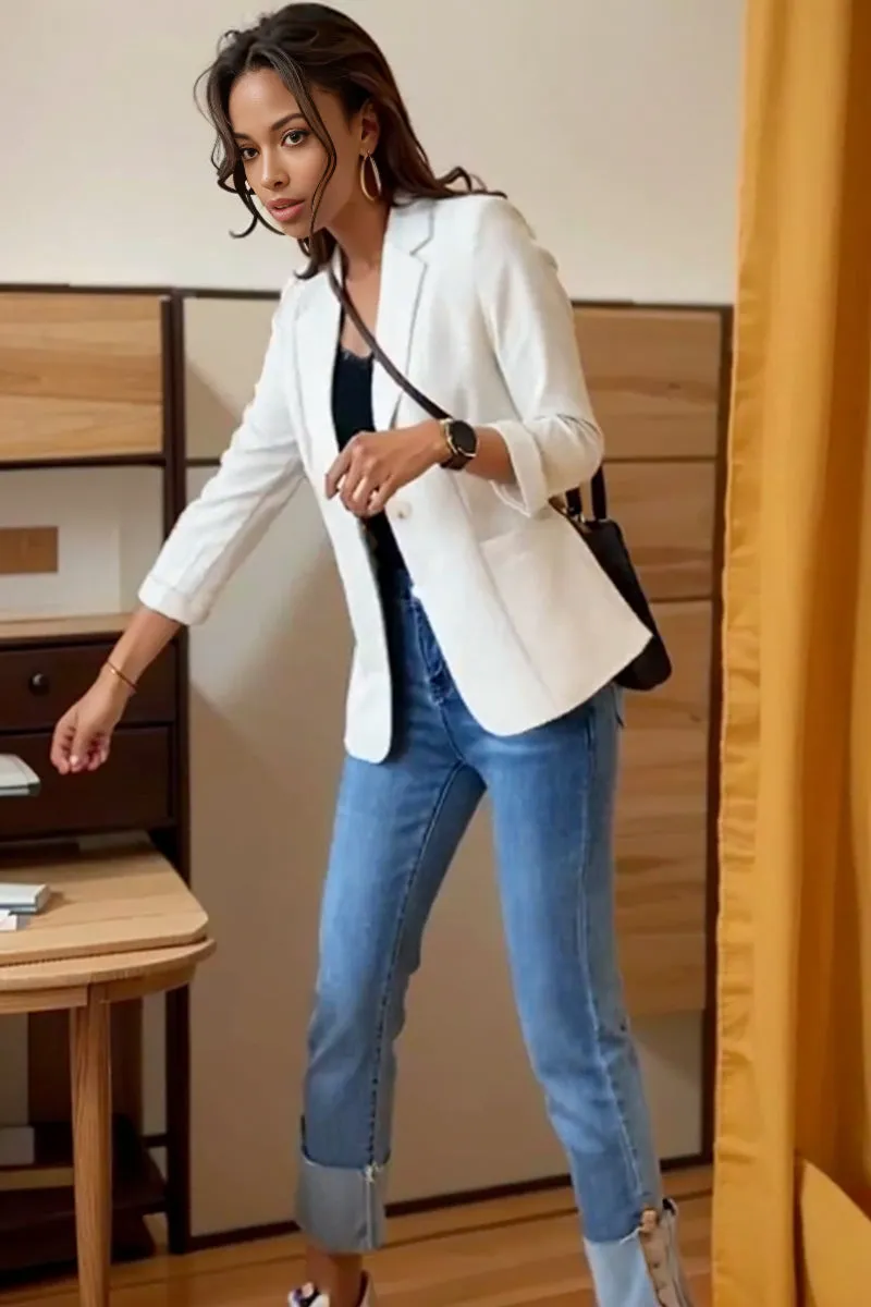 Casual Summer Best Selling White Fancy Small Blazer