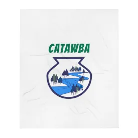 Catawba River Scene Throw Blanket w/ artwork by Alex Osborn