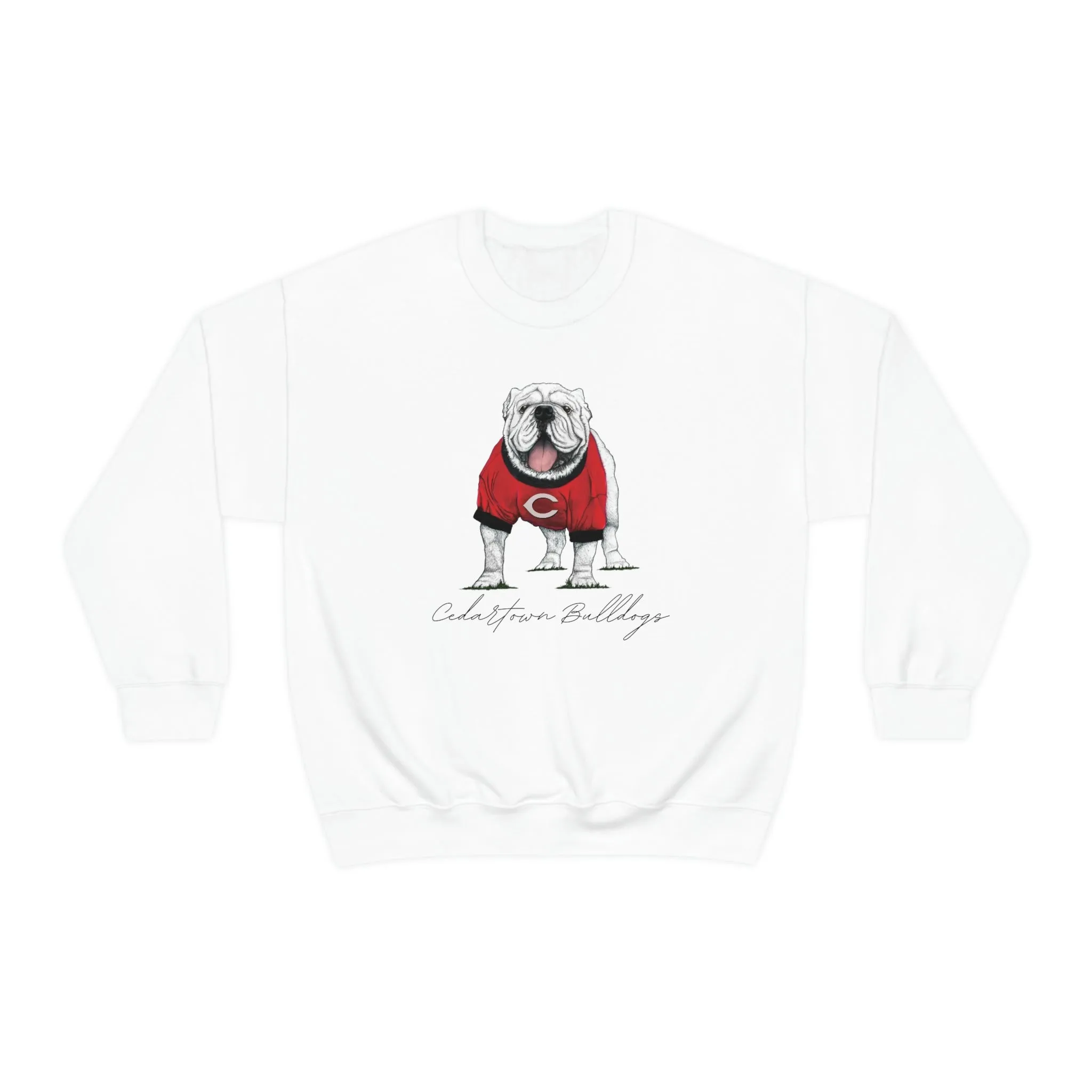 Cedartown Bulldogs Gildan 18000 Unisex Heavy Blend Crewneck Sweatshirt