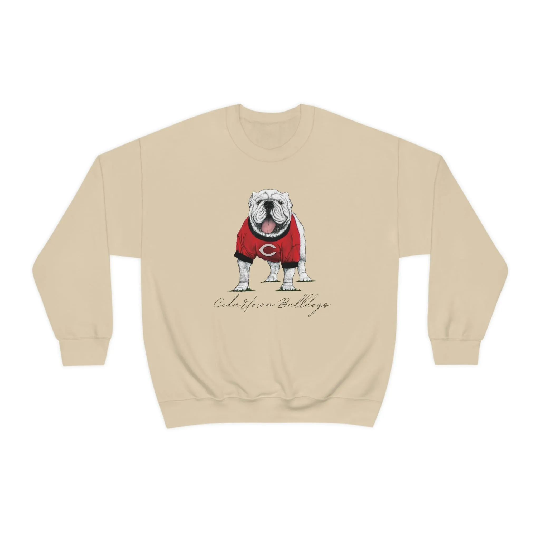 Cedartown Bulldogs Gildan 18000 Unisex Heavy Blend Crewneck Sweatshirt