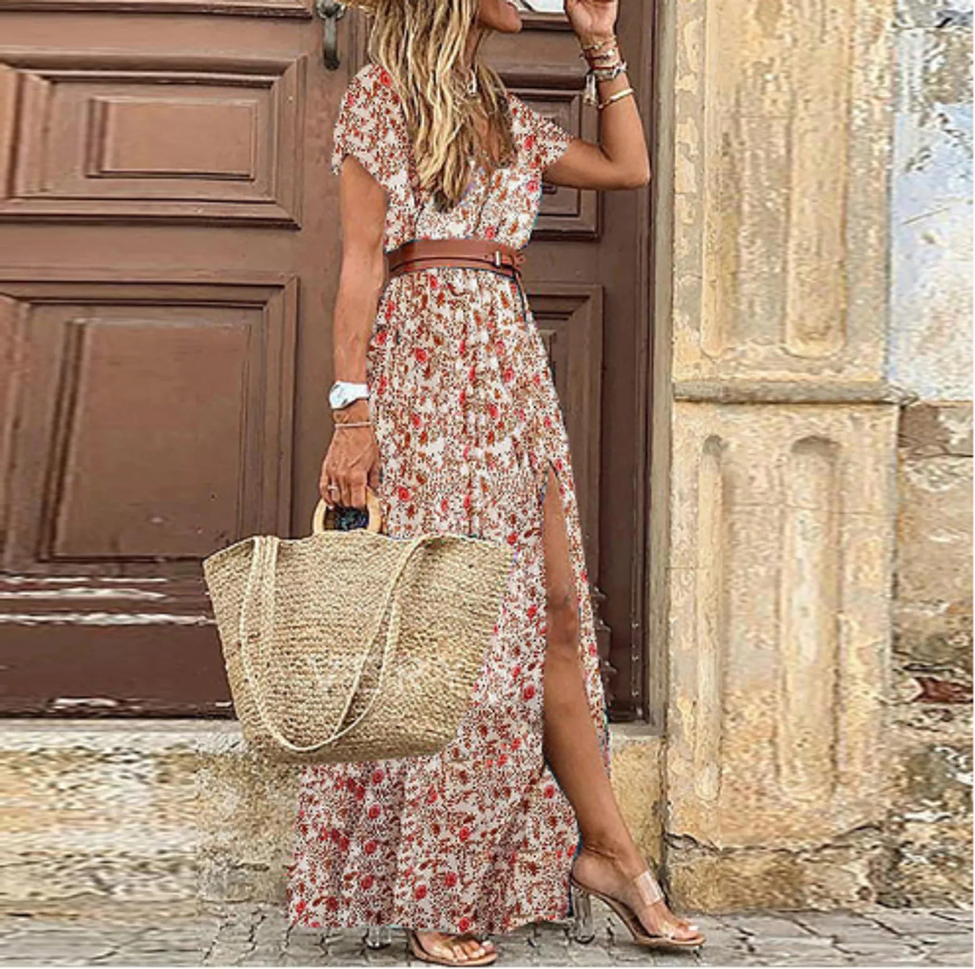 Chic Women’s Casual Summer Floral Dress - Perfect for Warm Weather Style