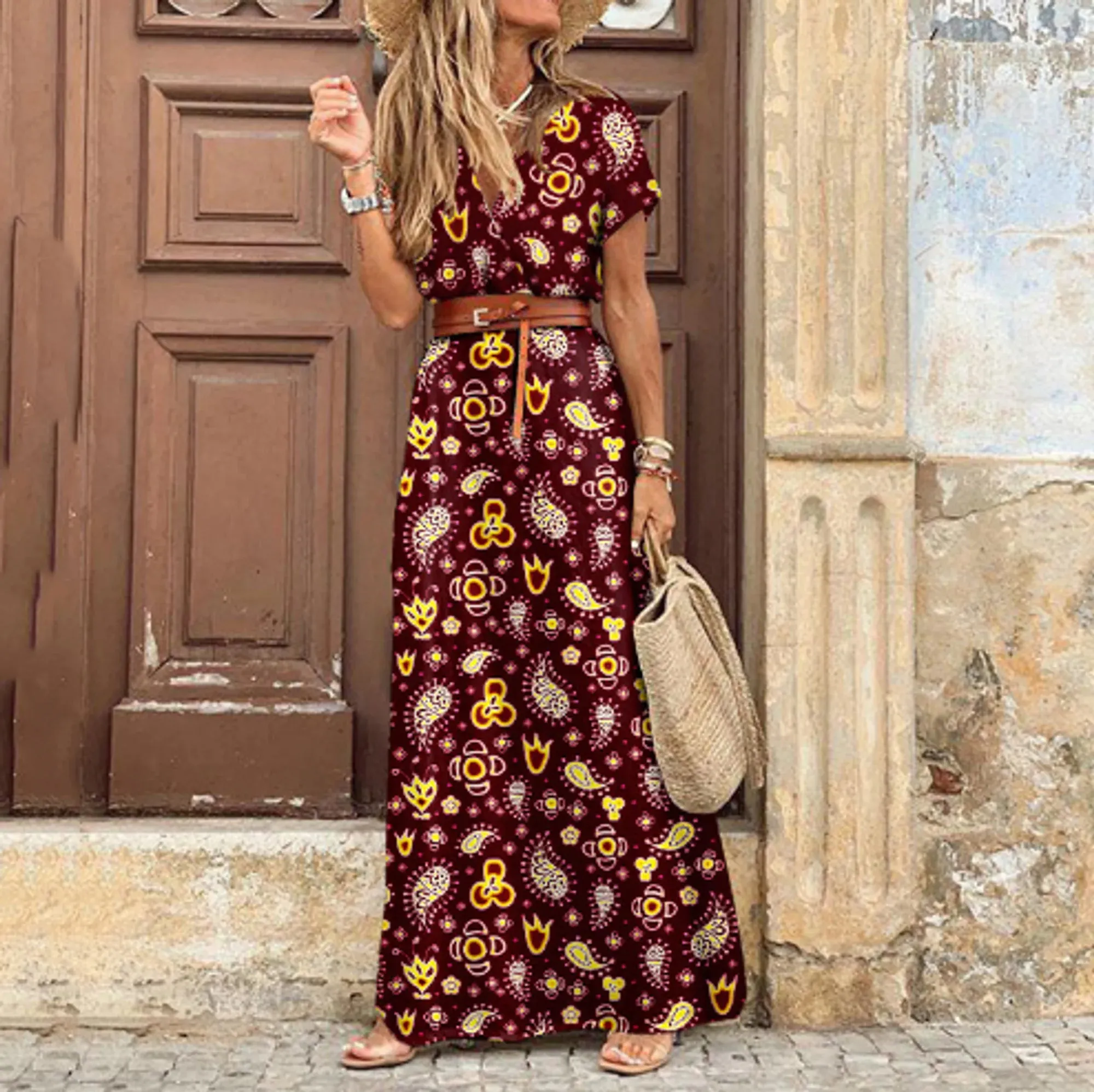 Chic Women’s Casual Summer Floral Dress - Perfect for Warm Weather Style