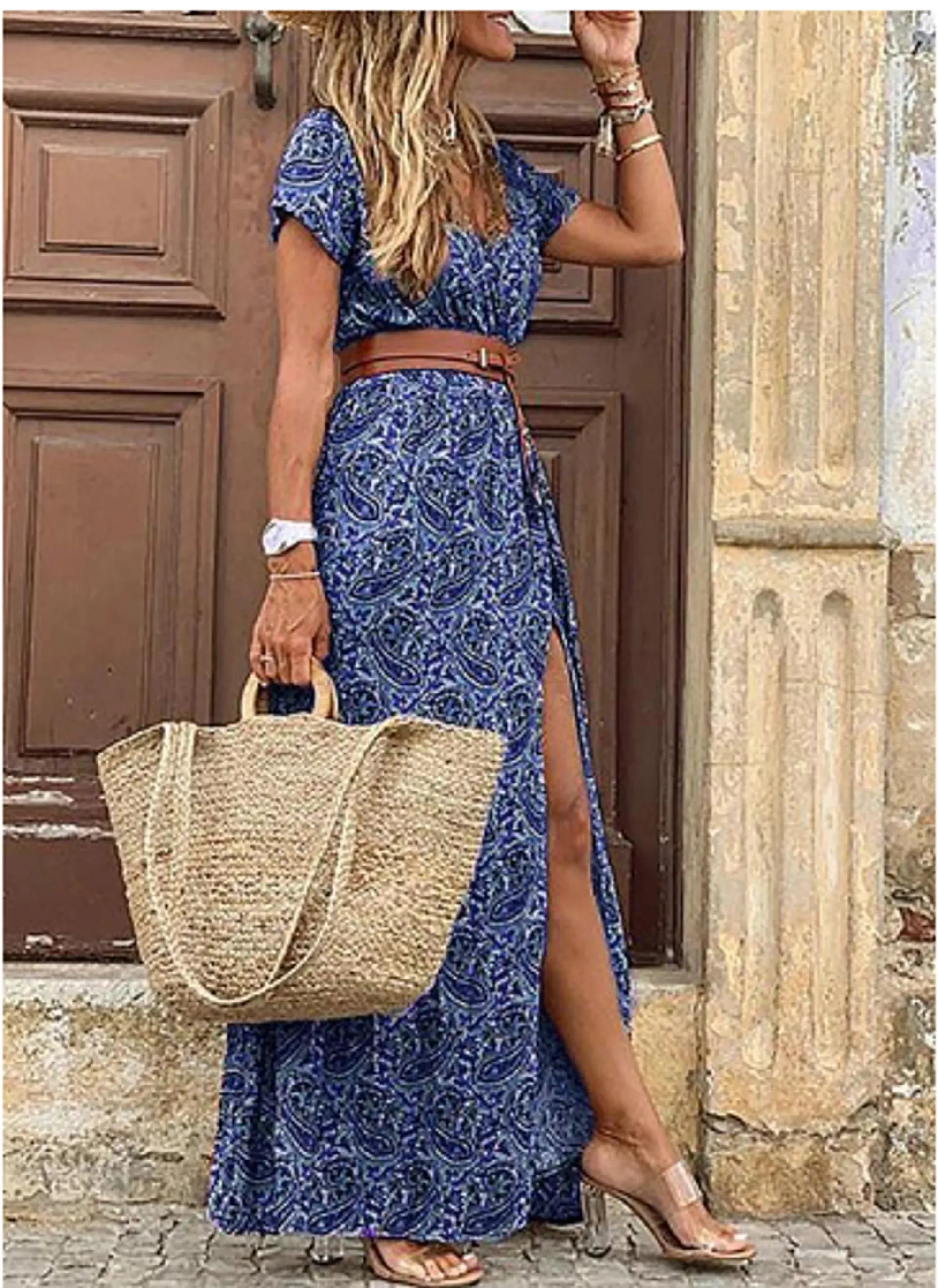 Chic Women’s Casual Summer Floral Dress - Perfect for Warm Weather Style