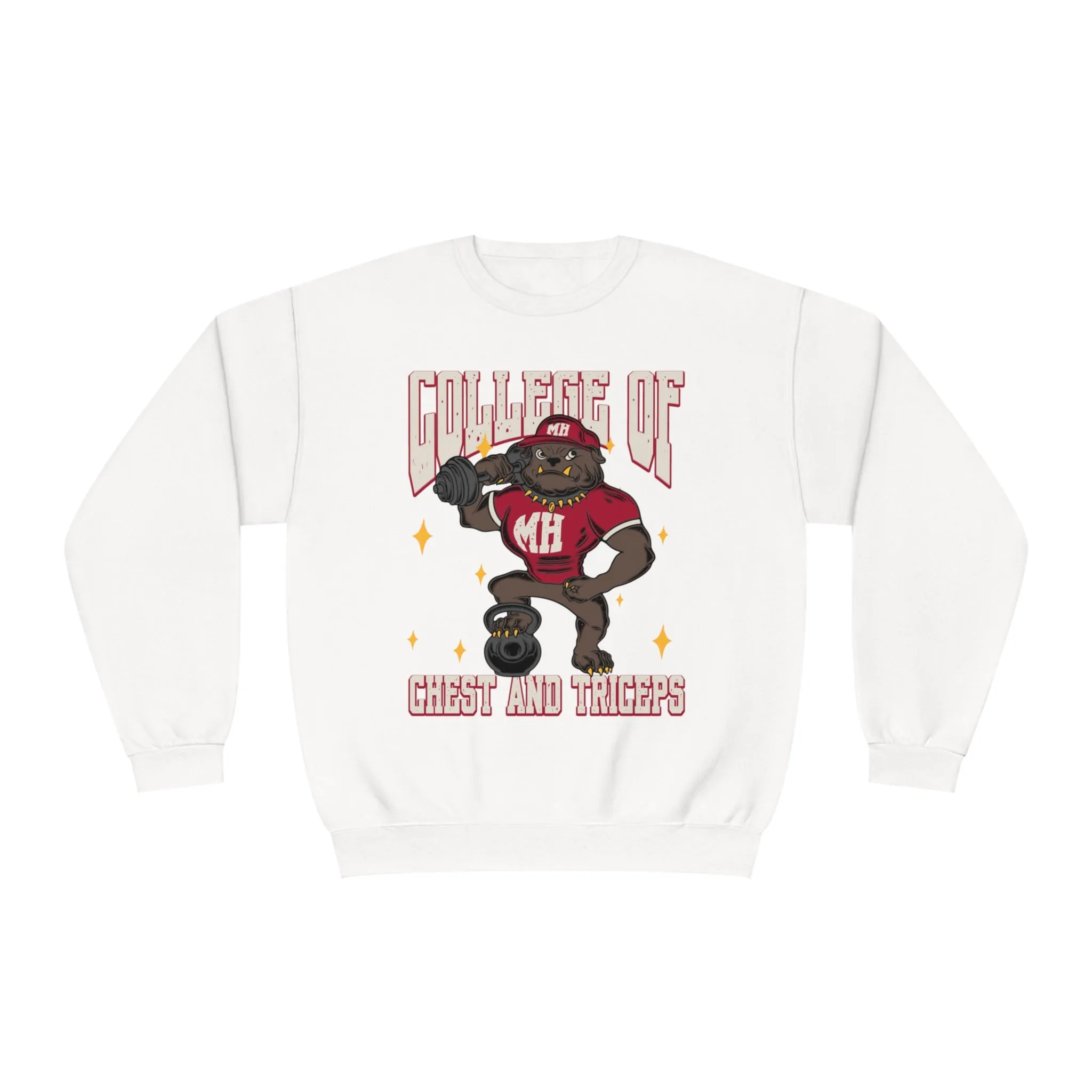 COLLEGE OF CHEST AND TRICEPS- CREWNECK