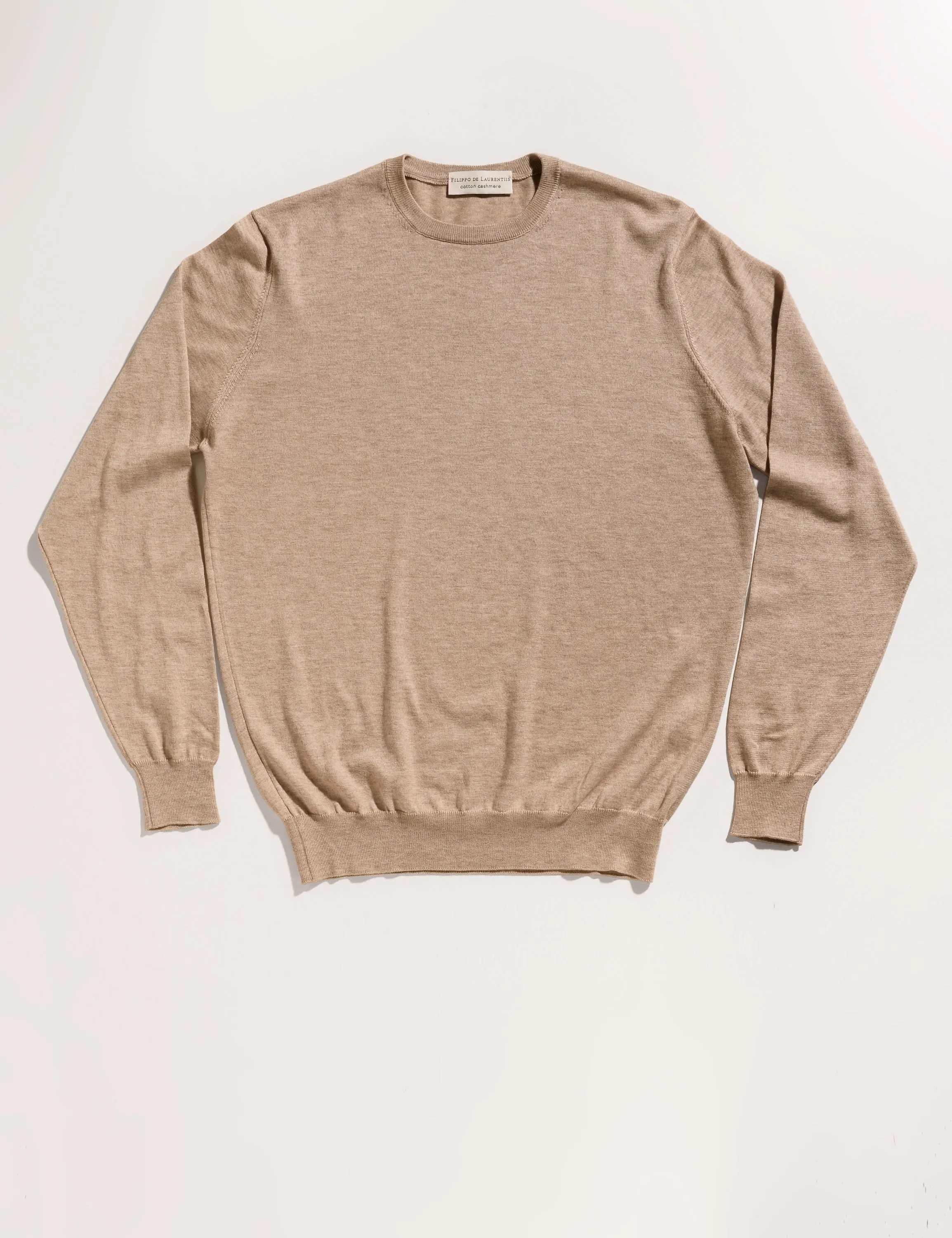 Cotton/Cashmere Crewneck Sweater - Oat