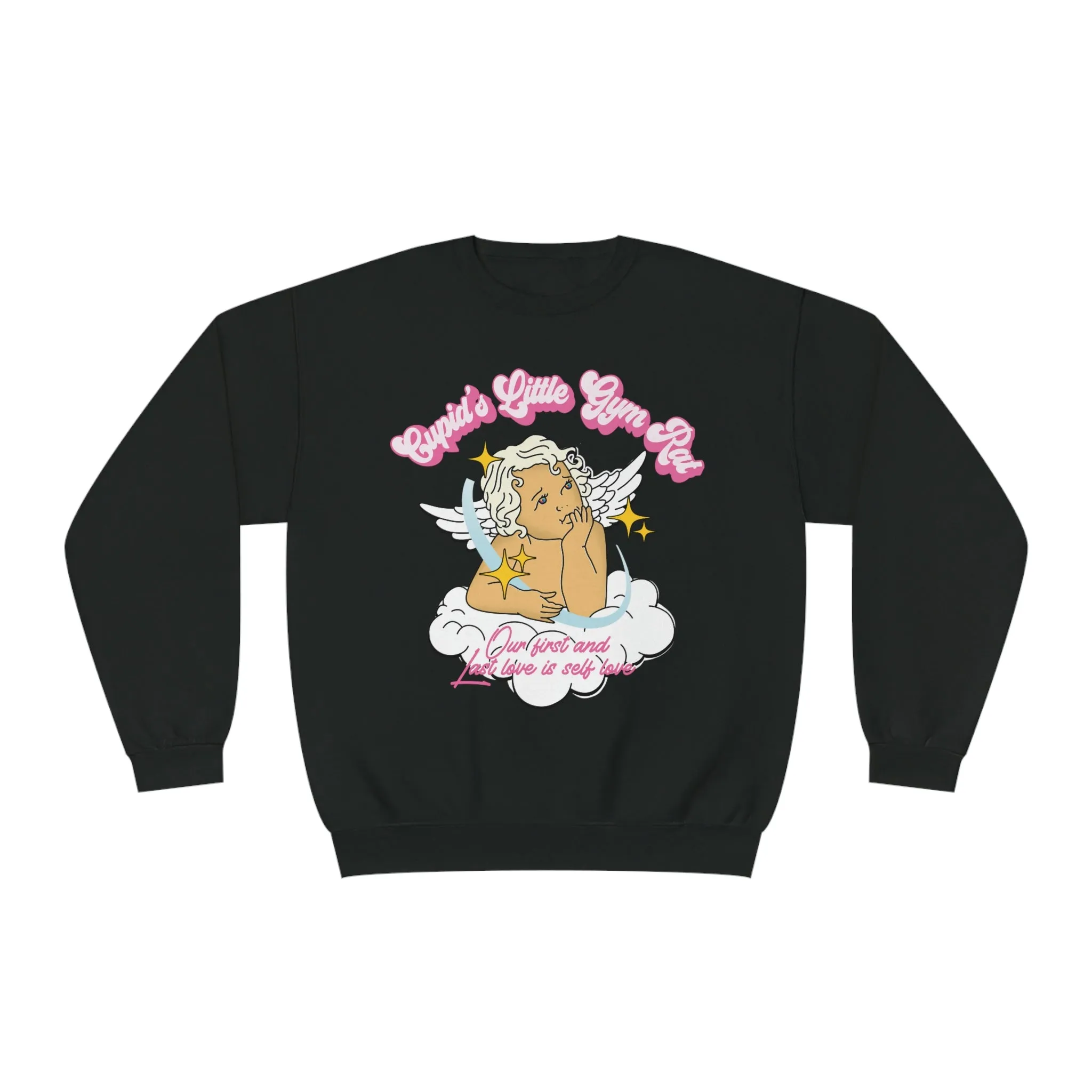 CUPID'S LITTLE GYM RAT-- CREWNECK