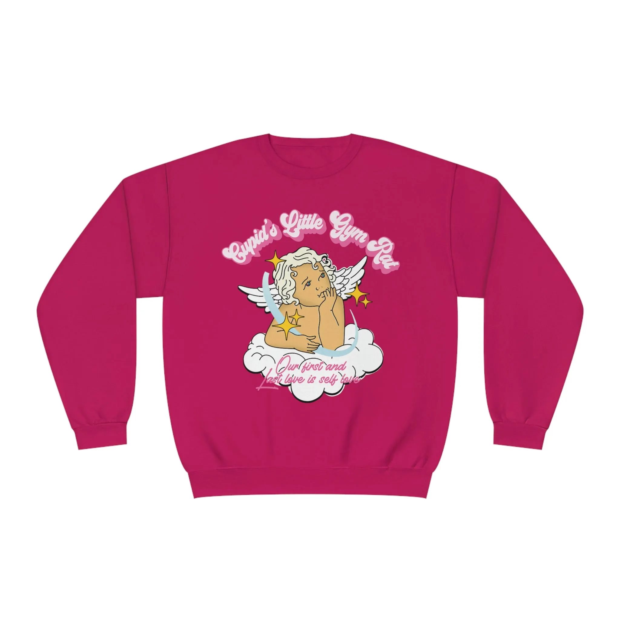 CUPID'S LITTLE GYM RAT-- CREWNECK