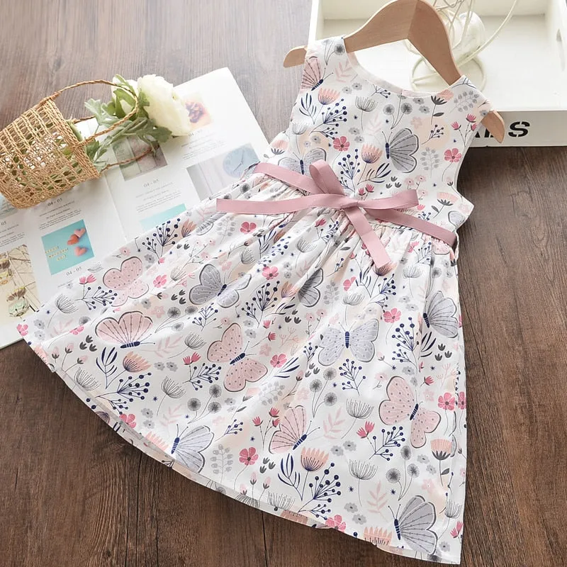 deanwangkt Baby Girl Clothes  Toddler Dresses Summer Style Children Floral Pattern Costume Girl Clothes Kids Dress For Girls Casual Dresses