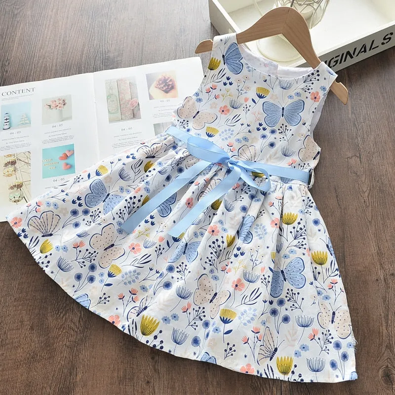 deanwangkt Baby Girl Clothes  Toddler Dresses Summer Style Children Floral Pattern Costume Girl Clothes Kids Dress For Girls Casual Dresses