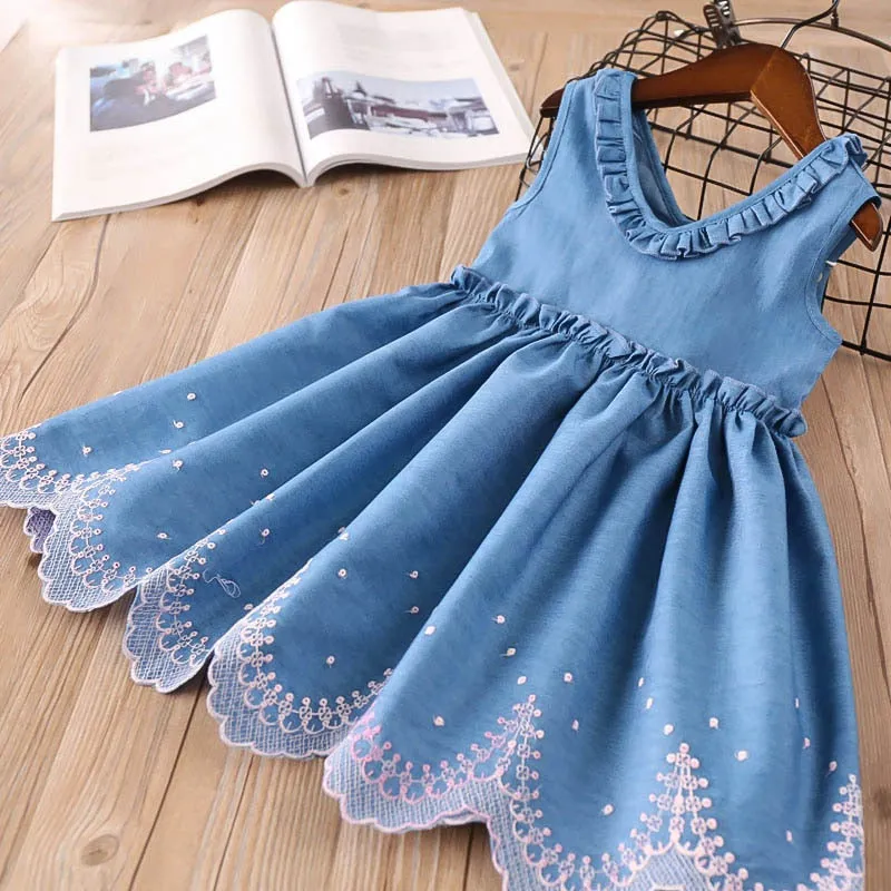 deanwangkt Baby Girl Clothes  Toddler Dresses Summer Style Children Floral Pattern Costume Girl Clothes Kids Dress For Girls Casual Dresses