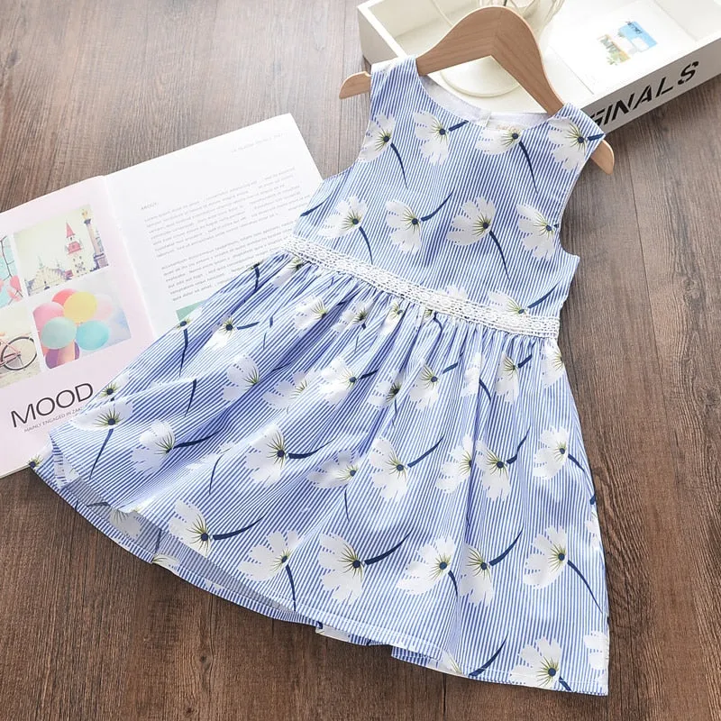 deanwangkt Baby Girl Clothes  Toddler Dresses Summer Style Children Floral Pattern Costume Girl Clothes Kids Dress For Girls Casual Dresses